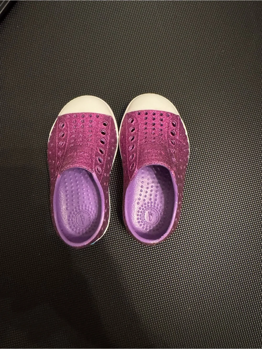 Native Shoes glittery purple